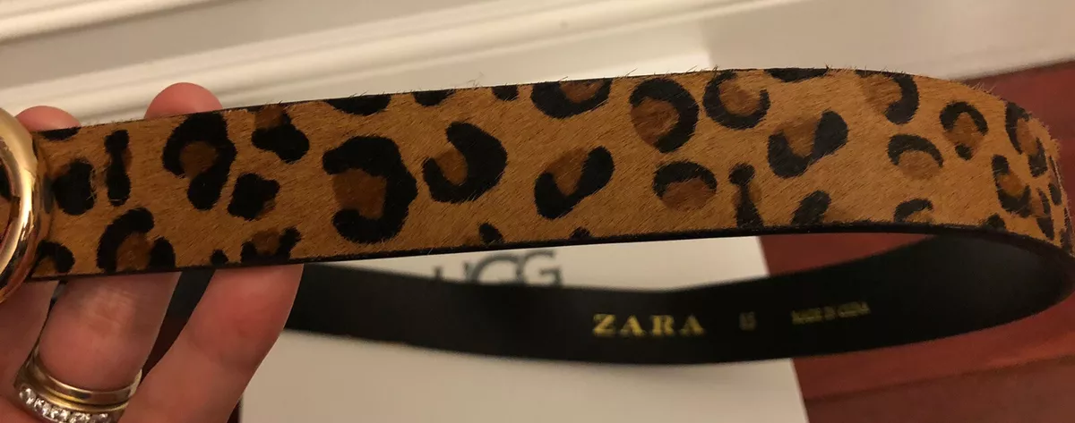 Zara hotsell leopard belt