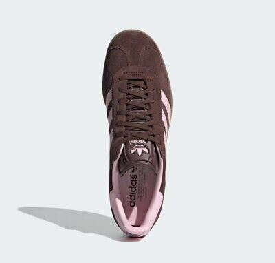 New Adidas Gazelle Suede Shoes - Auburn / Clear Pink (JH5666