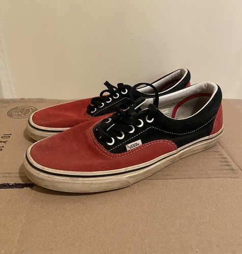 Vans Skateschuhe Herren Größe 10 Ära 59 schwarz rot Canvas niedrige Turnschuhe
