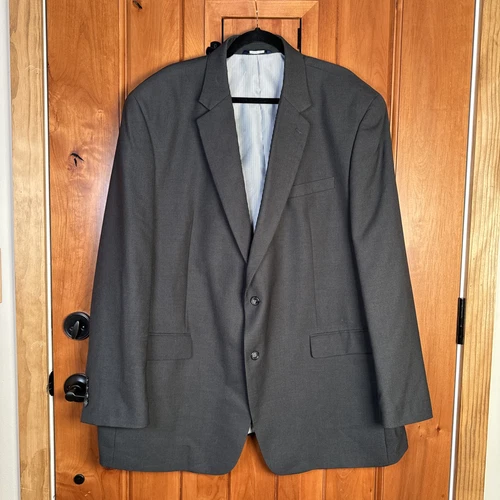 Giacca tuta uomo Michael Kors due bottoni grigio antracite cappotto sportivo taglia 50L