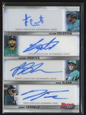 2025 BOWMAN'S BEST SLOAN , MONTES, CELESTEN, FARMELO QUAD AUTO 51/75 MARINERS