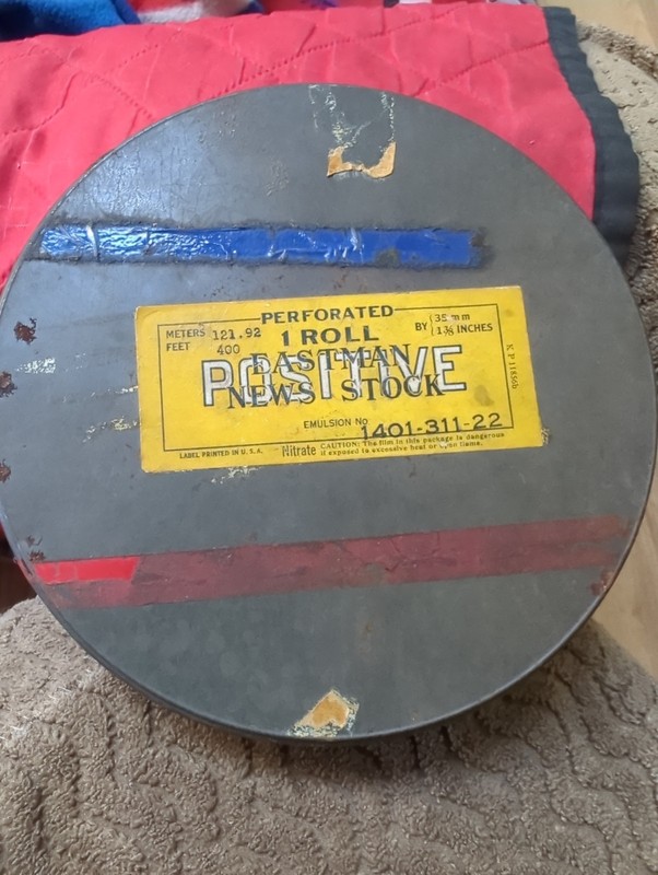 Vintage Metal Film Canister Small