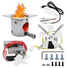 Auger Motor Fire Burn Pot Complete Grill Kit for Traeger, Pit Boss Pellet Grills