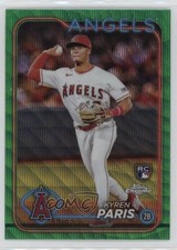 2024 Topps Chrome Green Wave Refractor 17/99 Kyren Paris #151 0t9q