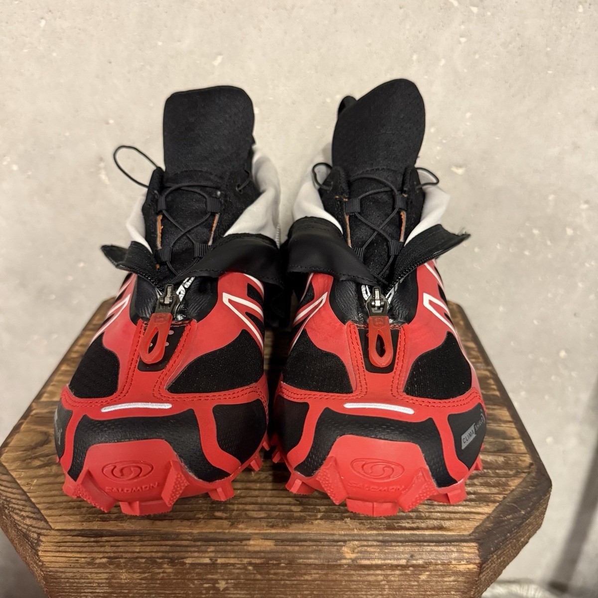 Salomon Snowcross 1 Men's Winter Trail Running Shoes Black Red Zip