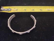 John Varvatos Sterling Silver Cuff Bracelet (47.9 grams). 