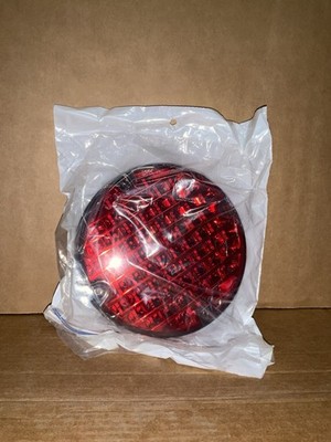 E7561EBOR-FA Opti-Luxx LED FA Series 7'' Round LED Warning Lamp - Red