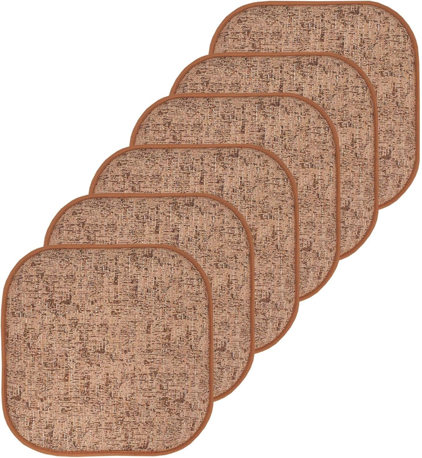 Cuscino per Sedia in Memory Foam, Motivo a Nido D'Ape, Antiscivolo, Con Schienal