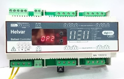 Helvar DIGIDIM 474, 4-Kanal DALI-Vorschaltgeräte-Controller