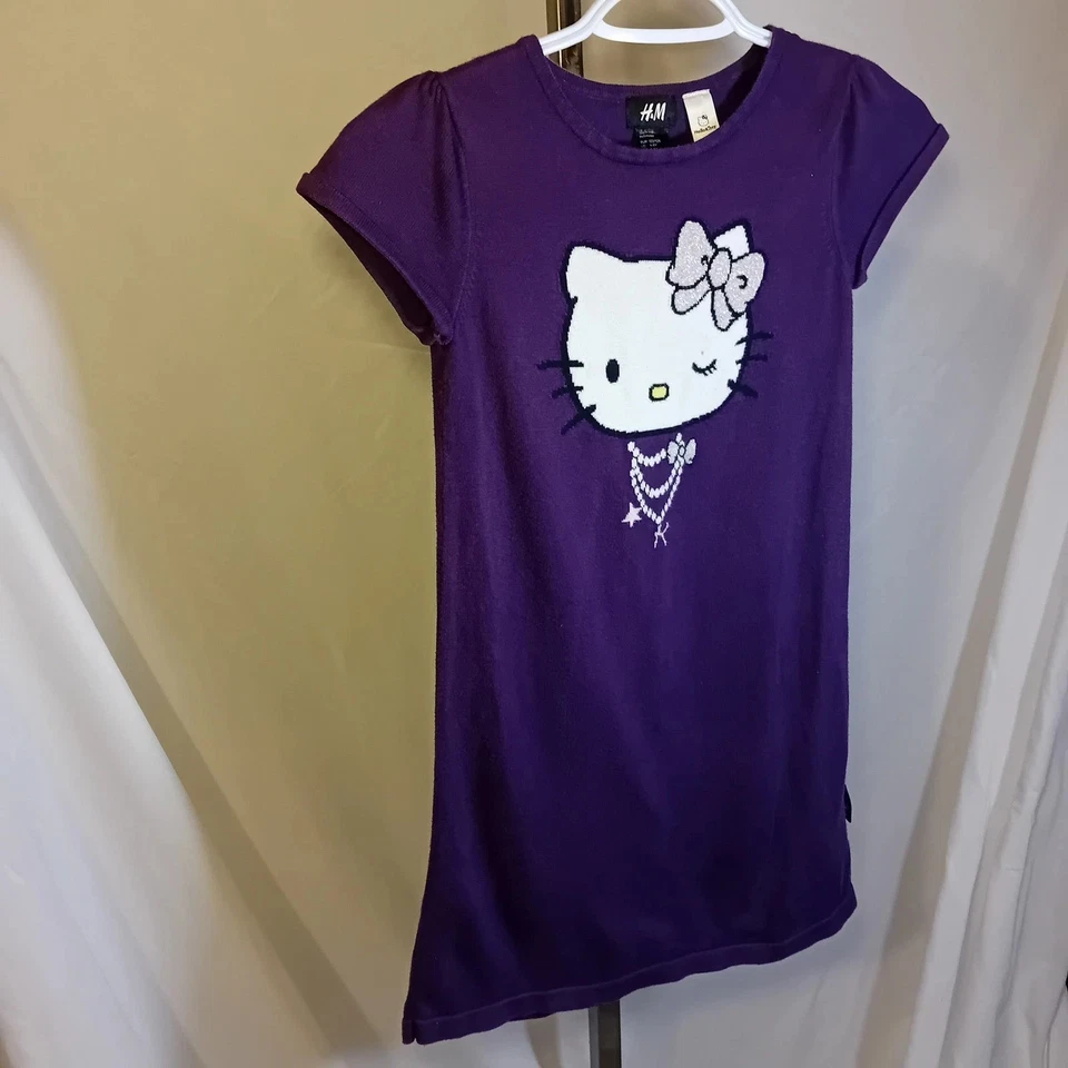 Vestido Suéter De Colección Y2K H&M Niñas Sanrio Hello Kitty Kidcore Niña 6-8 Años Foto 3 de 4