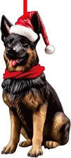 SICOHOME German Shepherd Christmas Ornament - German Shepherd Ornament for Chris