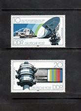 EAST GERMANY - DDR _ 1980  RADIO & TELEVISION  SET of 2 _ MLH ____(919)