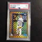 ☕️MK 2025 TOPPS CHROME BASEBALL GOLD WAVE REFRACTOR /50 RC ROKI SASAKI #217 PSA9