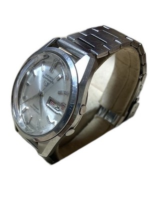 Seiko 5 Sportsmatic Deluxe Automatic Wristwatch Dolphin Case 1960s Pre-owned - G