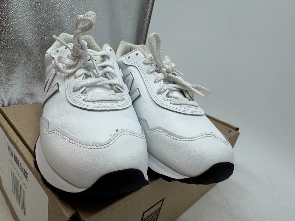 New Balance 515 Casual Shoes Womens White Silver Lace-Up Low Top - 9 WIDE - Image 3 of 4