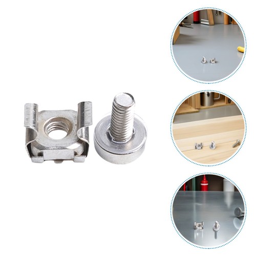 20pcs Cage Nuts: M6 Cage Nuts And Screws For Server Rack Mounting - Iron - 第 4/12 張圖片