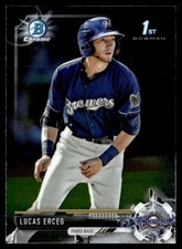 2017 Bowman Chrome Prospects Lucas Erceg Milwaukee Brewers #BCP7