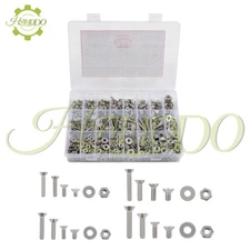 720 Sets Of Nut And Bolt Kits,#6-32#8-32#10-24#1/4-20 Stainless Steel Screws