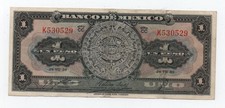 MEXICO 1 PESO 1950 PICK 46B LOOK SCANS