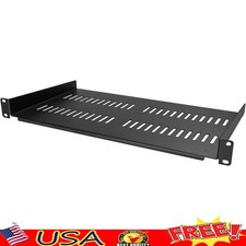 Vented 19in Server Rack Mount Shelf Heavy Duty Durable Fixed Design Equipment US