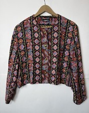 Vintage Colorful Lightweight Queens Plaza Made In USA Long Sleeve Button Front