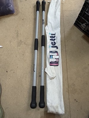 JETTI Walking Sticks Size Small 43'' Color Gray & Black With Bag