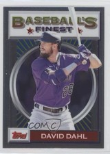 2020 Topps Finest Flashbacks David Dahl #76 n1u