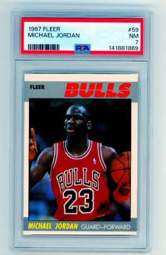 1987 Fleer Michael Jordan #59 PSA 7