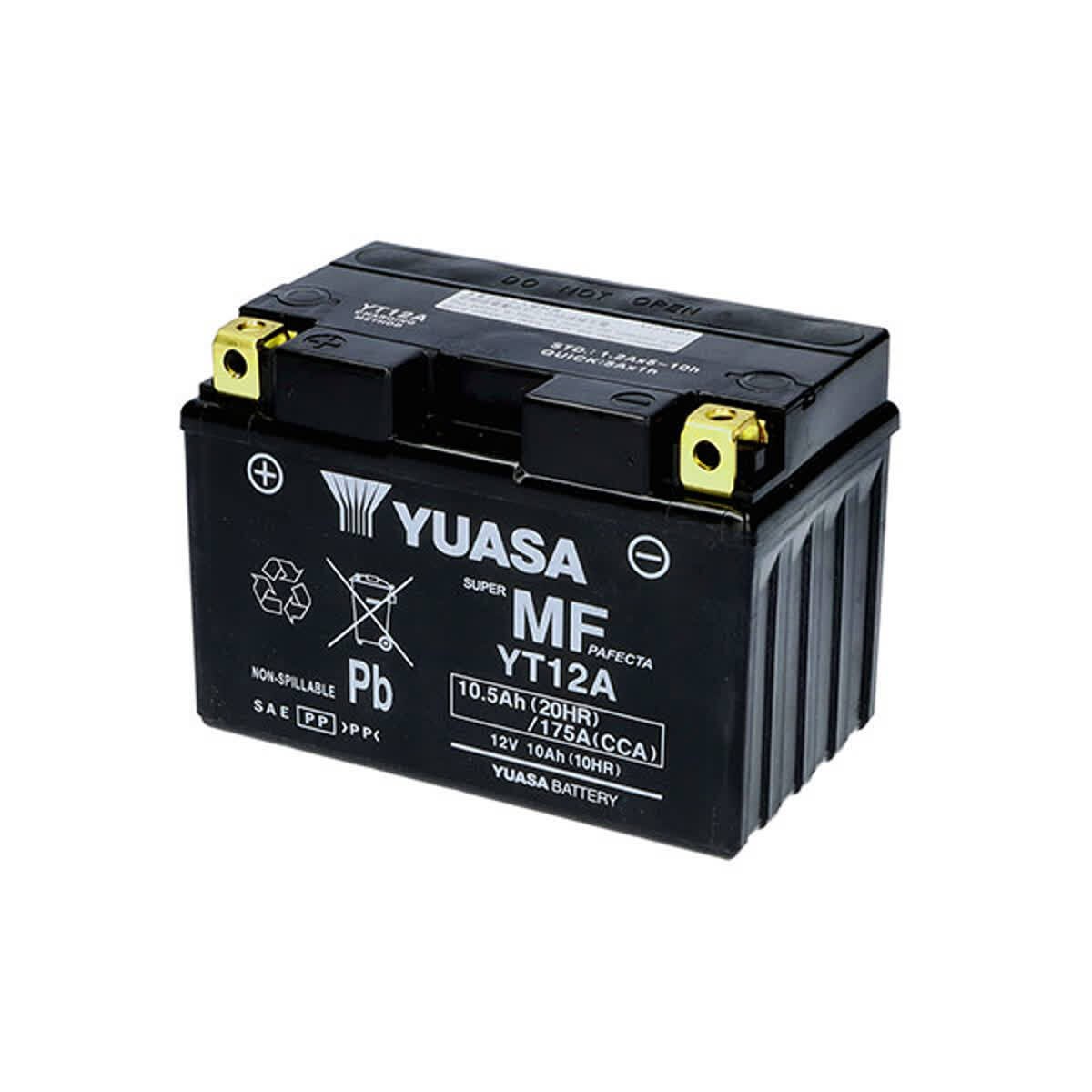 BATTERIA YUASA YT12A CARICA 12V / 9,5AH per Suzuki 650 SV S 1999-2002