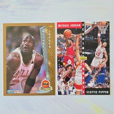Fleer Upper Deck 1992-93 NBA Vintage Michael Jordan Scottie Pippen 2 Card Lot