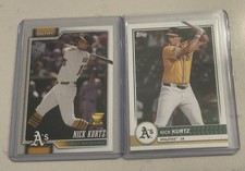 2 - 2026 TOPPS SERIES 1 ATHLETICS NICK KURTZ FLAGSHIP # 83, # 97