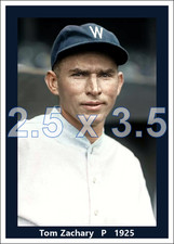 Tom Zachary - 1925 Washington Senators - choose a style - colorized print