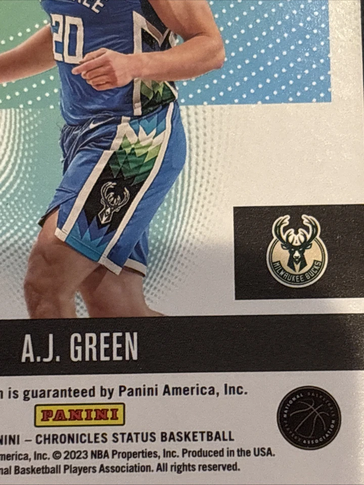 2022-23 Panini Chronicles New Kids on the Court AUTO #NKC-AMB A.J. Green NM-MT - Image 4 of 4