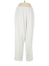 Briggs New York Women Ivory Casual Pants 18 Plus