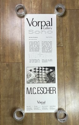 Vintage M.C. Escher Vorpal Gallery Poster New York California Day And Night