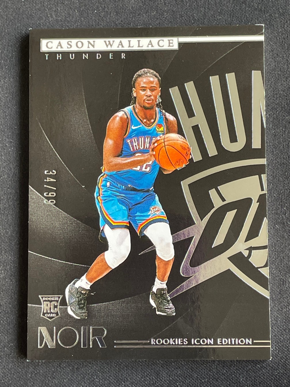 Cason Wallace 2023-24 Panini Noir RC Base Rookies Icon Edition /99 #175