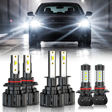 For Subaru Outback 2000-2004 6X LED Headlight Fog Light Bulbs Combo Kit 6000K
