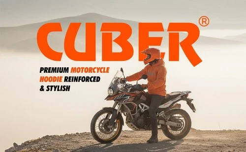 CUBER ARMORED MOTORCYCLE HOODIE SWEATSHIRT FOR MEN & WOMEN POWERSPORT - product listing photo