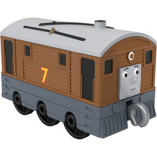 Image of Thomas & Friends GHK63 BROWN TOBY SMALL PUSH ALONG (GCK93)