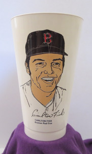 1972 MLB Slurpee Cup Carlton Fisk Boston Red Sox 7-11 Collectible