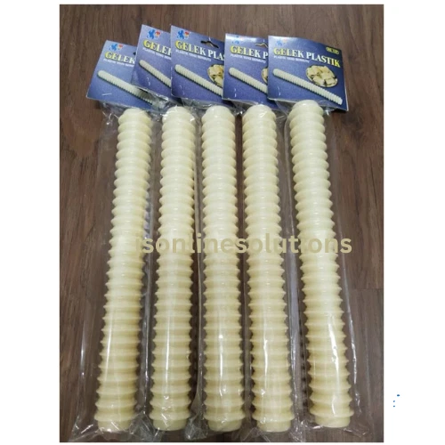 2 PCS Pineapple Tart Mold Corrugated Rolling Pin Hard Plastic 10" - Изображение 2 из 4