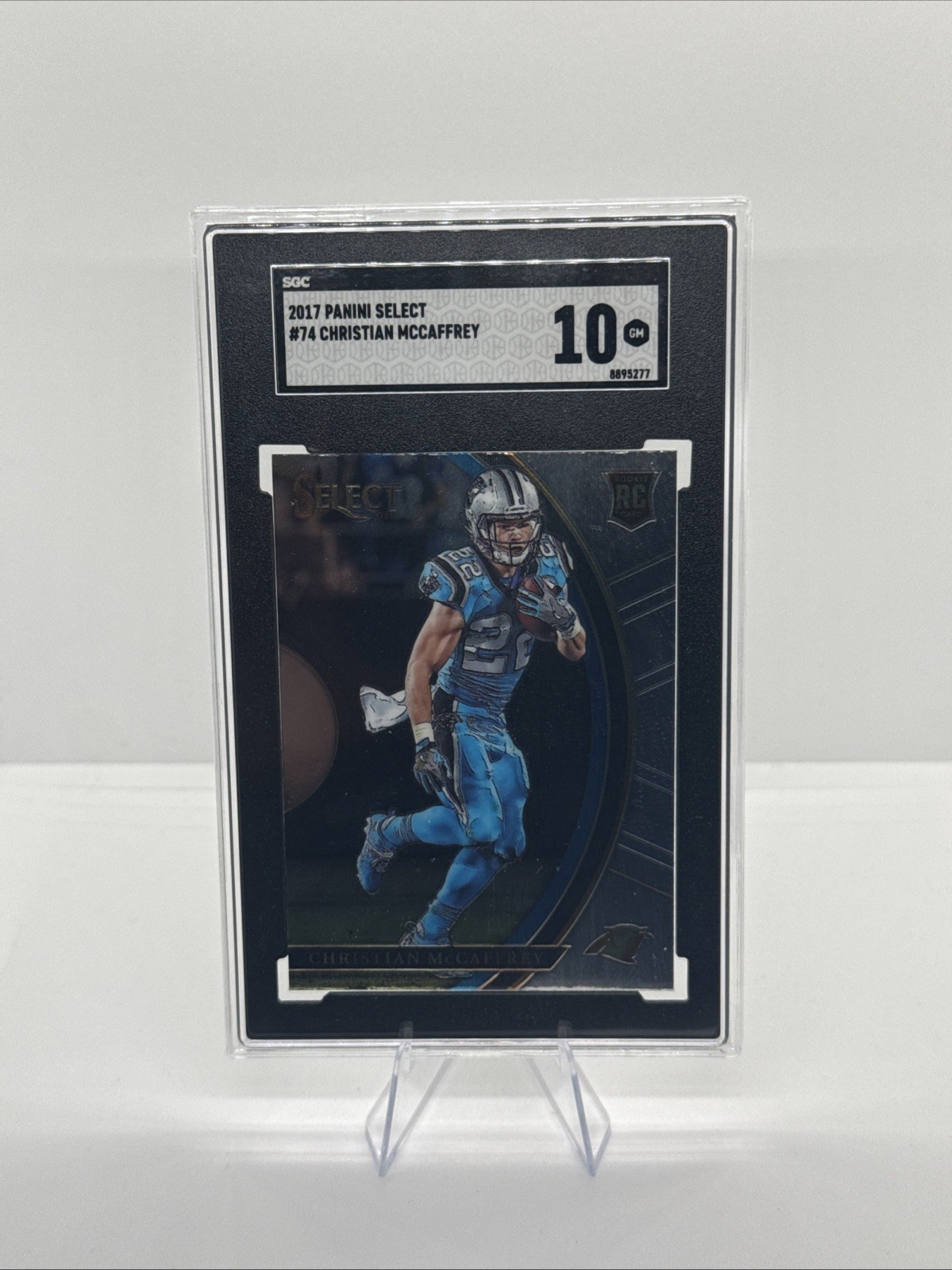2017 PANINI SELECT Christian McCaffrey ROOKIE #74 SGC 10 GEM MINT Panthers 49ers