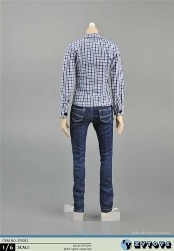 ZYTOYS ZY5012 1/6 Female Blue shirt & Jeans Pants Suit For 12"Figure Body - Bild 3 von 7