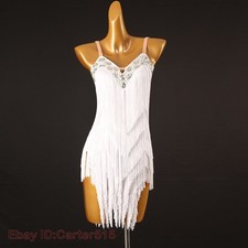 Latin Dance Dress Salsa Tango Cha Cha Ballroom Rhinestone Competition Dress F882