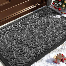 Yimobra Door Mat outside Entrance 29.5X17, Waterproof Sturdy Outdoor Mats for Fr