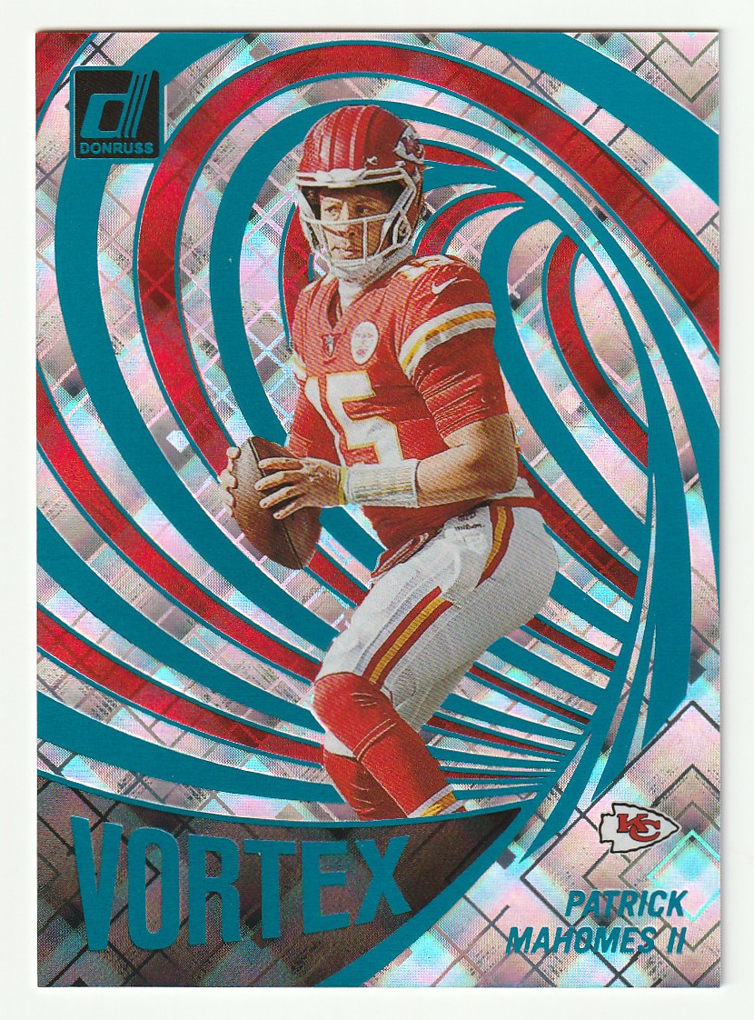PATRICK MAHOMES II 2023 DONRUSS #VOR-1/ VORTEX COSMIC #61/100 KANSAS CITY CHIEFS