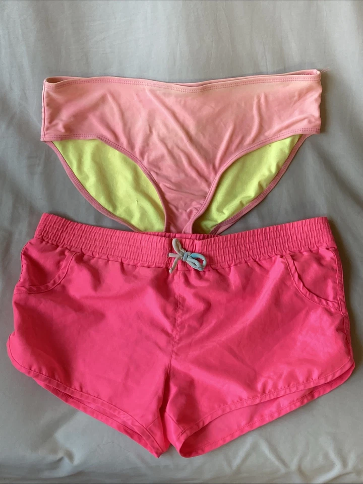 xhilaration 女孩青少年 XL 14/16 上底短裤泳装遮盖游泳套装 — 第 4/4 张图片