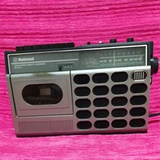 National RQ-544 Radio Cassette Recorder AM/FM Tested w/ Power Cord Vintage Japan