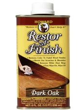 8 oz Dark Oak Restor A Finish Wood Finish Restorer for Scratches Blemishes