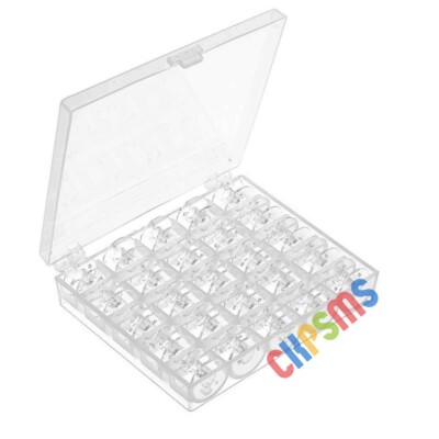 25PCS Plastic Bobbins FOR JANOME DC1050, HD-1000,HD-3000,MC300E,Skyline S3/S5/S6